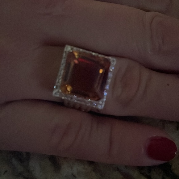 9.99CT Emerald Cut Color Changing Diaspore Sterlingg Silver Ring - Picture 3 of 8